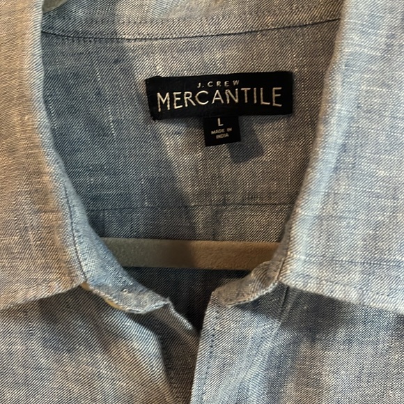 NWOT Linen J Crew Shirt - Picture 2 of 3